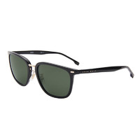 HUGO BOSS 太阳镜男款纯黑色镜框纯绿色镜片墨镜眼镜框 1340FSK 2M2QT 57MM