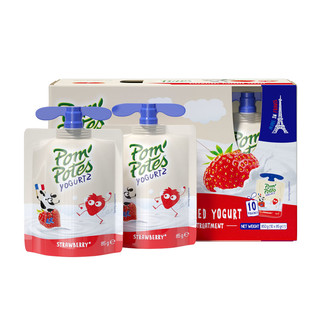 POM'POTES 法优乐 pompotes法优乐儿童酸奶原装进口小孩零食常温酸酸乳85g*10袋