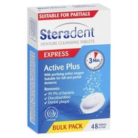 Steradent 齿得丽 全能假牙清洁片 48片（加强配方）