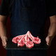 PLUS会员：京觅 盐池滩羊羔羊法式小切羊排450g*3件+咔咔猪肉小酥肉800g