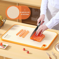 凤全 菜板厨房切菜板抗菌防霉双面可用加厚麦秸秆切菜板切水果粘板