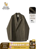 William fox&sons 、：William fox&sons 威廉福克斯 麂皮绒 小西服男 多色任选