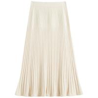FANSILANEN 范思蓝恩 女士百褶半身裙 Z214359 奶油白 L