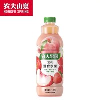 农夫山泉 农夫果园30%混合果汁饮料 桃子苹果1.25L*2瓶