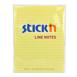 STICKN N次贴 36522 格线型便签纸/便利贴(203×150mm)黄色 50张/本
