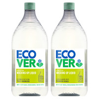 ecover 洗洁精 柠檬芦荟配方 950ml*2 原装进口 植物提取无残留 清洗果蔬