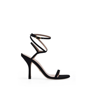 STUART WEITZMAN 斯图尔特·韦茨曼 MERINDA系列 女士羊皮革高跟凉鞋 WE0905449C-BLK 黑色 350