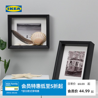 IKEA 宜家 维坦赫塑料黑白多尺寸画框简约现代北欧风客厅用家用