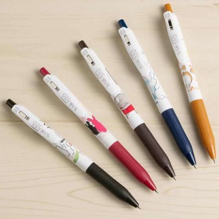 现货日本ZEBRA斑马Sarasa限定JJ15动物学生可爱彩色按动中性笔0.5