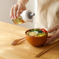 FaSoLa 油壶调料罐 一体式耐高温硅胶刷子家用厨房玻璃防漏油刷