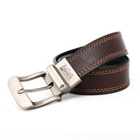 Levi's 美国李维斯男士复古休闲车缝线针扣双面皮带礼盒 11LV02KB黑棕双面 S码