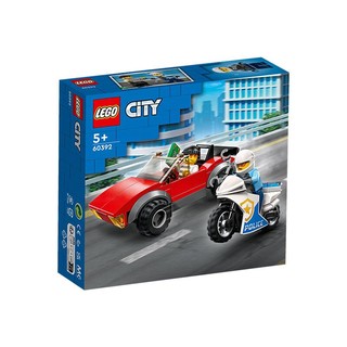 PLUS会员：LEGO 乐高 City城市系列 60392 警用摩托车大追击