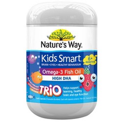 Kids Smart 佳思敏 三色DHA鱼油爆浆丸 三色果味 180粒