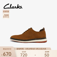 Clarks 其乐 男士休闲鞋 深棕褐色 41