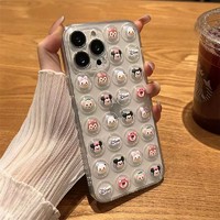 解压捏捏乐可爱卡通iphone13promax苹果12手机壳11新款14pro女款xr/xs透明6s/7p/8plus硅胶创意情侣防摔软壳