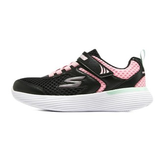 SKECHERS 斯凯奇 Go Run 400 V2 女童休闲运动鞋 302551L/BKPK 夏季款 黑色/粉红色 37码