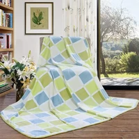 富安娜 FUANNA家纺  毯子法兰绒毯秋冬午睡盖毯办公室家用百搭多用单双人毛毯子 印记(150*200cm） 法兰绒毯