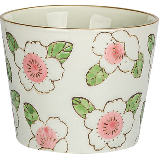 摩登主妇 ​和风骨瓷小茶杯 200ml 粉红樱花