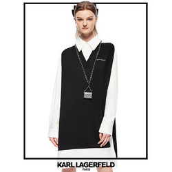 KARL LAGERFELD 卡尔·拉格斐 女士衬衫连衣裙 KLW22B81230141