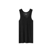 PLAYBOY 花花公子 男士纯棉背心 7786 黑色 M