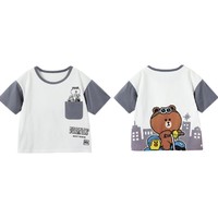 LINE FRIENDS 男女童通用短袖T恤 SH21085