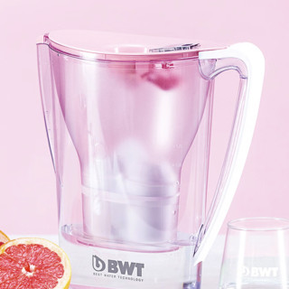 BWT 倍世 净水壶套装  粉色1壶8芯（2镁离子+6强效去水垢）