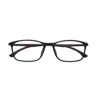 潮库 182 亮黑色TR眼镜框+1.67折射率 防蓝光镜片