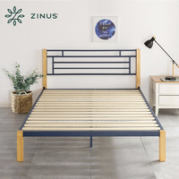 ZINUS 际诺思 实木铁艺床 S6 150cm*200cm