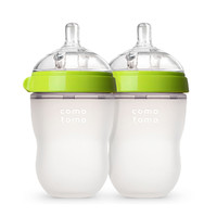comotomo 两只装)可么多么宝宝婴儿硅胶奶瓶防摔250ml3-6个月