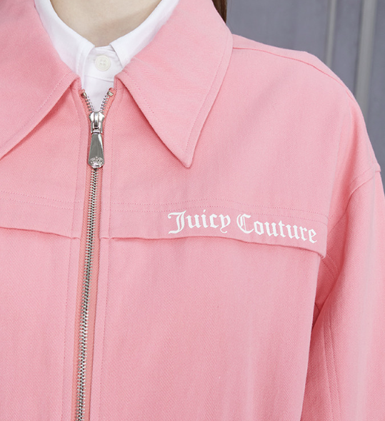 Juicy Couture 橘滋 女士翻领logo印花夹克 620622FW1650V021