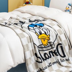 Disney 迪士尼 法兰绒毛毯办公室午睡毯子婴儿童宝宝云毯太空唐老鸭140*100cm