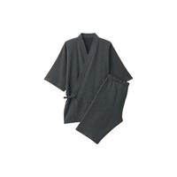 MUJI 無印良品 男士纯棉家居服套装 FBG61C0S 炭灰色 M