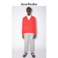 Acne Studios男女同款 Face表情羊毛毛衣针织外套长袖V领开衫