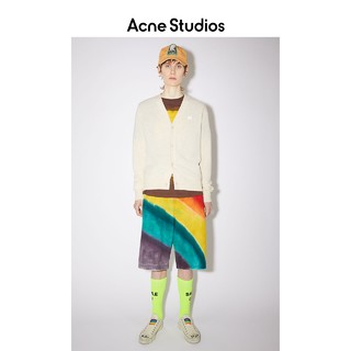 Acne Studios男女同款 Face表情羊毛毛衣针织外套长袖V领开衫