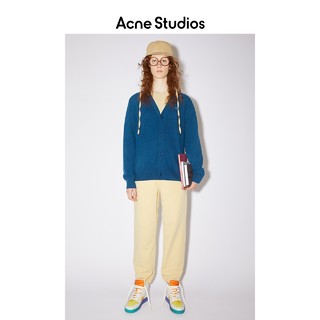 Acne Studios男女同款 Face表情羊毛毛衣针织外套长袖V领开衫