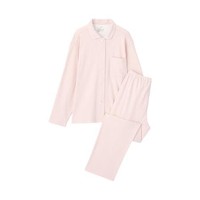 MUJI 無印良品 女士纯棉睡衣套装 FDA23A0A 粉红色 S-M