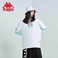 抖音超值购：Kappa 卡帕 运动T恤夏圆领宽松半袖K0CX2TD81D