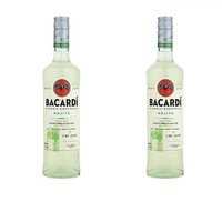 cdf会员购：BACARDI 百加得 预调酒 经典莫吉托鸡尾酒 14.9%vol 两瓶装 1000ml*2