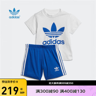 adidas 阿迪达斯 儿童三叶草短袖短裤 2件套