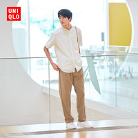 UNIQLO 优衣库 男装 麻棉立领衬衫 444754 初上市149元 XL