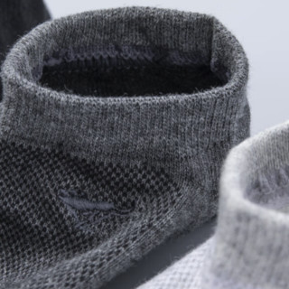 SEPTWOLVES 七匹狼 男士纯棉船袜套装 80101 6双装(黑色*2+浅灰色*2+深灰色*2)