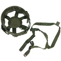 君野部落 凯夫拉头盔内衬03头盔悬挂系统战术头盔下巴带 军绿色羊皮内衬