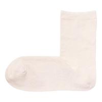 MUJI 無印良品 女士中筒袜 F9AA052 1双装 米白色 36-40