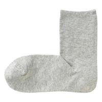 MUJI 無印良品 女士中筒袜 F9AA052 1双装 灰色 36-40