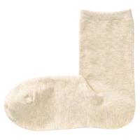 MUJI 無印良品 女士中筒袜 F9AA052 1双装 米色 36-40