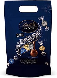 Lindt 瑞士莲混合口味黑巧克力含微苦50%/黑巧60%/特浓70%约80个1kg