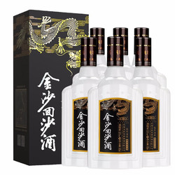 JINSHA 金沙 回沙酒 钻石五星 53%vol 酱香型白酒 500ml*6瓶 整箱装