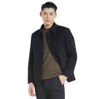 杉杉 SHANSHAN 男士短款大衣 ZM4408806 黑色 XL