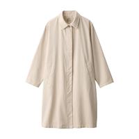 MUJI 無印良品 木棉系列 女士中长款大衣 BDE96C3S 原色 S