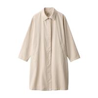 MUJI 無印良品 木棉系列 女士中长款大衣 BDE96C3S 原色 S